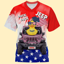 Load image into Gallery viewer, Personalized Jeep Girl Cap with Sunflower and Custom Name AOP Products PopCulturePrints