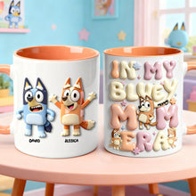 Load image into Gallery viewer, In My Bluey Mom Era - Personalized Mug for Moms and Grandmas Coffee Mug PopCulturePrints