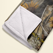 Load image into Gallery viewer, Personalized Halloween Couple's Blanket - Custom Names & Unique Design | Valentine's Day Gifts Blanket PopCulturePrints