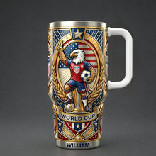 Load image into Gallery viewer, Celebrate Victory with Style - Custom Global Championship 40oz Tumbler, Perfect Gift for Sports Lovers Tumbler Cup PopCulturePrints