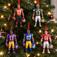 Load image into Gallery viewer, Customize Your Champion: Personalized Athlete Acrylic Ornament - Perfect Christmas Gift for Sports Lovers