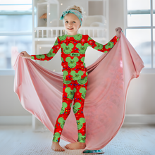 Load image into Gallery viewer, Custom Family Christmas Pajama Set - Grinch Design Pajama Set PopCulturePrints