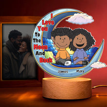 Load image into Gallery viewer, Customizable LED Moon Night Light - Perfect Couple's Valentine’s Day Gifts Led Night Light PopCulturePrints