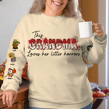 Load image into Gallery viewer, Custom Halloween Shirt for Grandma: Adorable Little Monsters AOP Products PopCulturePrints