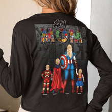Load image into Gallery viewer, "A Wonder Mom Always Saves The Day" - Personalized Wonder Mom Shirt - Gift for Mom, Grandma and Super Moms Shirts PopCulturePrints