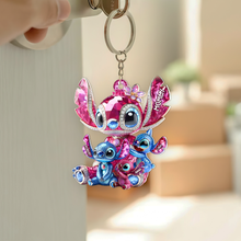 Load image into Gallery viewer, "A Guiding Star for Every Mom - Personalized Keychain for Mom, Grandma, and More!" Keychains PopCulturePrints