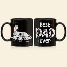 Load image into Gallery viewer, Best Dad Ever Personalized Dalmatian Coffee Mug Coffee Mug PopCulturePrints