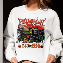 Load image into Gallery viewer, Halloween Town EST 1998 Sweatshirt - Retro Pumpkin Design Shirts PopCulturePrints