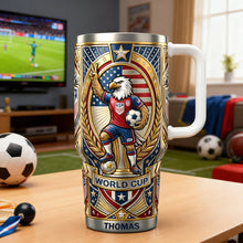 Load image into Gallery viewer, Celebrate Victory with Style - Custom Global Championship 40oz Tumbler, Perfect Gift for Sports Lovers Tumbler Cup PopCulturePrints