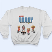 Load image into Gallery viewer, Just A Grandma And Her Grandkids - Personalized T-Shirt T-shirt PopCulturePrints