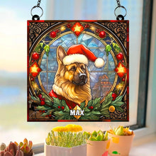 Load image into Gallery viewer, German Shepherd Dog Christmas Acrylic Suncatcher Ornament - Personalized Gifts For Dog Lovers Suncatcher PopCulturePrints
