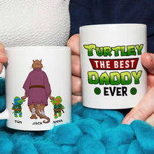 Load image into Gallery viewer, Custom Best Daddy Ever Turtle Mug Coffee Mug PopCulturePrints