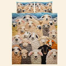 Load image into Gallery viewer, Custom Sheep Lover's Quilt Bed Set - Cozy Animal Theme Bedding Blanket PopCulturePrints