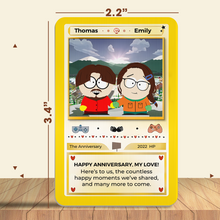 Load image into Gallery viewer, Personalized Couples Anniversary Wallet Card | Custom Valentine's Day Gifts Wallet Card PopCulturePrints