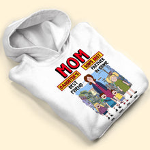 Load image into Gallery viewer, Mom: Daughter's Best Friend, Son's Best Partner in Crime - Personalized T-Shirt for Mother's Day Gifts Shirts PopCulturePrints