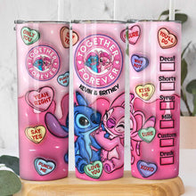 Load image into Gallery viewer, Together Forever Personalized Tumbler for Couples Tumbler Cup PopCulturePrints