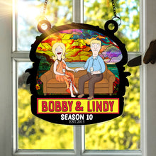 Load image into Gallery viewer, "Celebrate Love with a Personal Touch" - Personalized Anniversary Window Hanging Suncatcher Ornament - Ideal Gift for Couples, Friends, and Family Ornament PopCulturePrints