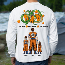 Load image into Gallery viewer, "The Man, The Myth, The Legend" - Personalized Super Dad Shirt - Custom Gift for Dad or Grandpa Shirts PopCulturePrints