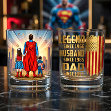 Load image into Gallery viewer, “Super Dad: A Hero in Every Way” - Personalized Round Glass Gift for Dads, Grandpas & More Glass PopCulturePrints