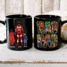 Load image into Gallery viewer, Superhero Dad Personalized Coffee Mug Coffee Mug PopCulturePrints