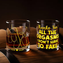 Load image into Gallery viewer, Cheers to Love! Custom Playful Couple Round Glass Glass PopCulturePrints