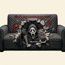 Load image into Gallery viewer, What's Your Favorite Scary Movie? - Horror Quilted Sofa Cover - Personalized Gifts for Movie Lovers Sofa Cover PopCulturePrints