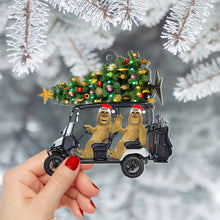 Load image into Gallery viewer, Personalized Bigfoot Golf Cart Christmas Ornament - Perfect for Couples | Valentine's Day Gifts Ornament PopCulturePrints