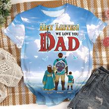 Load image into Gallery viewer, Legendary Dad Personalized 3D Shirt - Father's Day Edition AOP Products PopCulturePrints