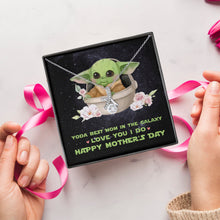Load image into Gallery viewer, Galaxy's Best Mom Necklace - Mother's Day Gift Jewelry PopCulturePrints