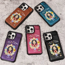 Load image into Gallery viewer, Life Is Tough But So Am I - Personalized Leather Flip Wallet Phone Case Leather Flip Wallet Phone Case PopCulturePrints
