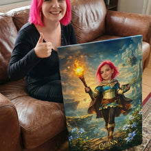 Load image into Gallery viewer, "Empower Her Journey" - Strong Girl Custom Photo Canvas Print - Personalized Gift for Her Poster & Canvas PopCulturePrints