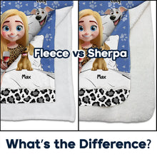 Load image into Gallery viewer, Snuggle Up with Love - Personalized Cuddling Blanket for Dog Lovers - Gift for Mom, Grandma, and Pet Owners Fleece Blanket PopCulturePrints