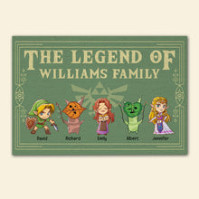 Load image into Gallery viewer, Legend Family Personalized Doormat - Game Lovers Gift Doormat PopCulturePrints