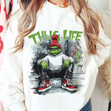 Load image into Gallery viewer, Thug Life Funny Christmas Sweatshirt - Street Style Holiday Sweater Shirts PopCulturePrints