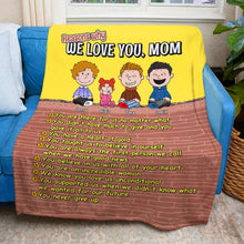 Load image into Gallery viewer, Personalized We Love You Mom Blanket | Perfect Gift for Mother's Day Blanket PopCulturePrints