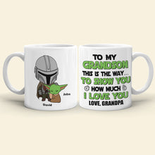 Load image into Gallery viewer, Personalized Grandson Gift Mug - Custom Grandpa Love Message Coffee Mug PopCulturePrints