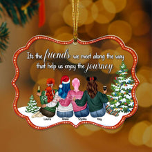 Load image into Gallery viewer, Personalized Friends Christmas Ornament - Cherish the Journey Ornament PopCulturePrints