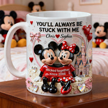 Load image into Gallery viewer, You'll Always Be Stuck With Me - Cute Couple Coffee Mug - Personalized Gift for Couples Coffee Mug PopCulturePrints