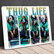 Load image into Gallery viewer, Street Style Witch Canvas Print - Funky Halloween Decor Poster & Canvas PopCulturePrints