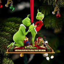 Load image into Gallery viewer, "Adore Every Part of You" - Funny Green Couple Ornament - Personalized Christmas Gift for Couples Ornament PopCulturePrints