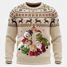 Load image into Gallery viewer, “Bring Holiday Cheer with a Smile!” - Funny Holiday Ugly Sweater - Personalized Christmas Gift for Friends and Family AOP Products PopCulturePrints