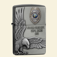 Load image into Gallery viewer, Honor Your Hero - Custom Police Station Logo Lighter - Personalized Gift for Law Enforcement Officers Lighter PopCulturePrints
