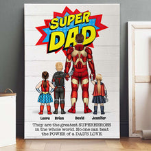 Load image into Gallery viewer, Custom Super Mom Canvas Print - Personalized Family Heroes Poster & Canvas PopCulturePrints
