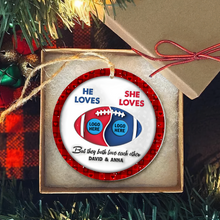 Load image into Gallery viewer, Personalized Family Acrylic Ornament 2024 - Customizable Valentine's Day Gifts Ornament PopCulturePrints