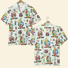 Load image into Gallery viewer, Custom Fan-Themed Hawaiian Shirt - Vibrant Cartoon Adventure Hawaiian Shirts PopCulturePrints