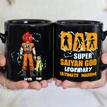 Load image into Gallery viewer, Personalized Super Saiyan Dad Coffee Mug Coffee Mug PopCulturePrints