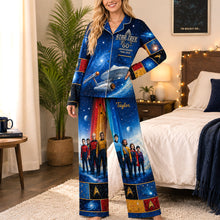Load image into Gallery viewer, “Embrace the Stars” - Long Time In The Cosmic Pajama Set - Personalized Gifts for Every Sci-Fi Fan