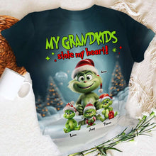 Load image into Gallery viewer, Personalized Grandkids Christmas 3D Shirt for Grandma/Mom AOP Products PopCulturePrints