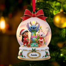 Load image into Gallery viewer, "Celebrate Friendship with Magical Memories" - Personalized Christmas Ornament for Friends Ornament PopCulturePrints