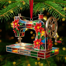 Load image into Gallery viewer, Sewing Lovers' Delight: Personalized Christmas Ornament Ornament PopCulturePrints